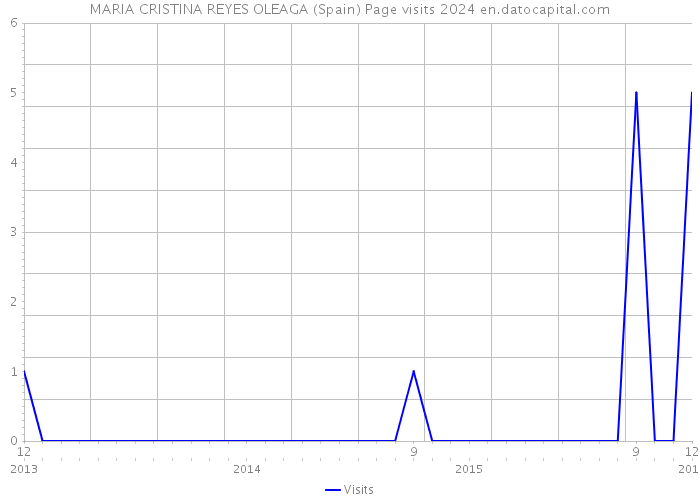 MARIA CRISTINA REYES OLEAGA (Spain) Page visits 2024 