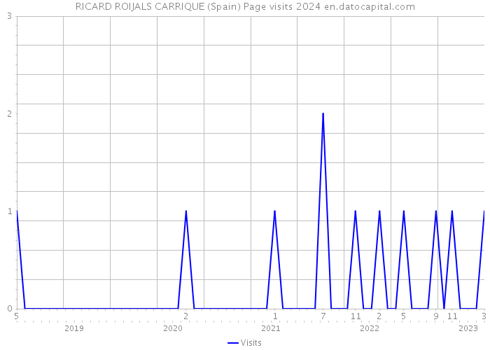 RICARD ROIJALS CARRIQUE (Spain) Page visits 2024 