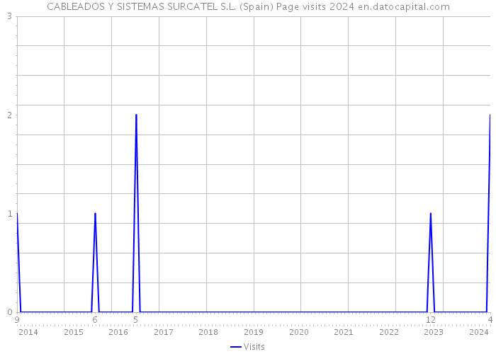 CABLEADOS Y SISTEMAS SURCATEL S.L. (Spain) Page visits 2024 
