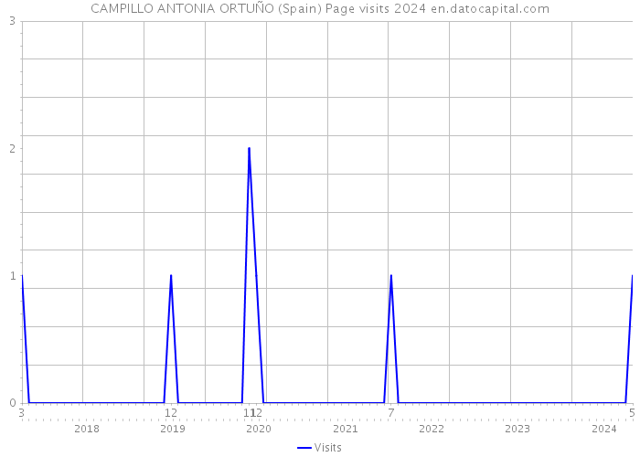 CAMPILLO ANTONIA ORTUÑO (Spain) Page visits 2024 