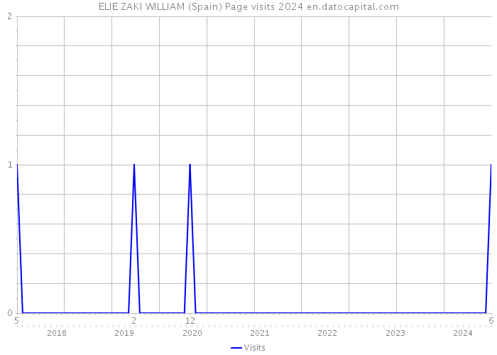 ELIE ZAKI WILLIAM (Spain) Page visits 2024 