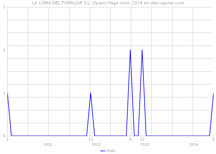 LA LOMA DEL TOMILLAR S.L. (Spain) Page visits 2024 