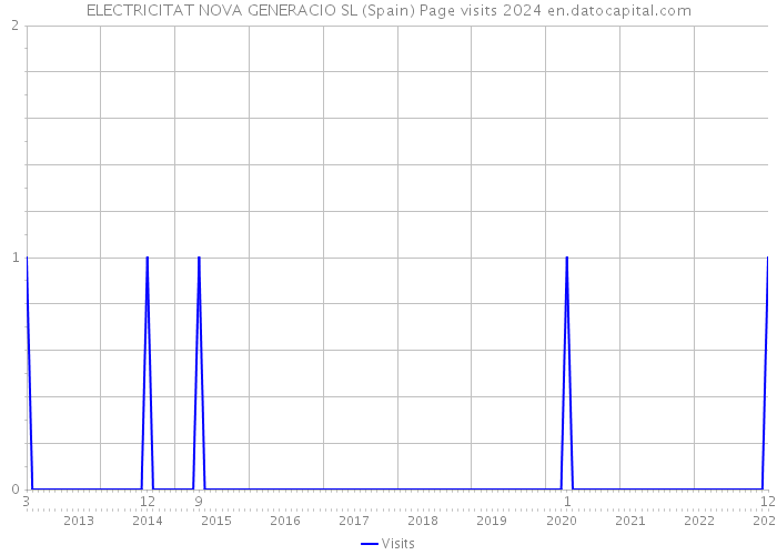 ELECTRICITAT NOVA GENERACIO SL (Spain) Page visits 2024 