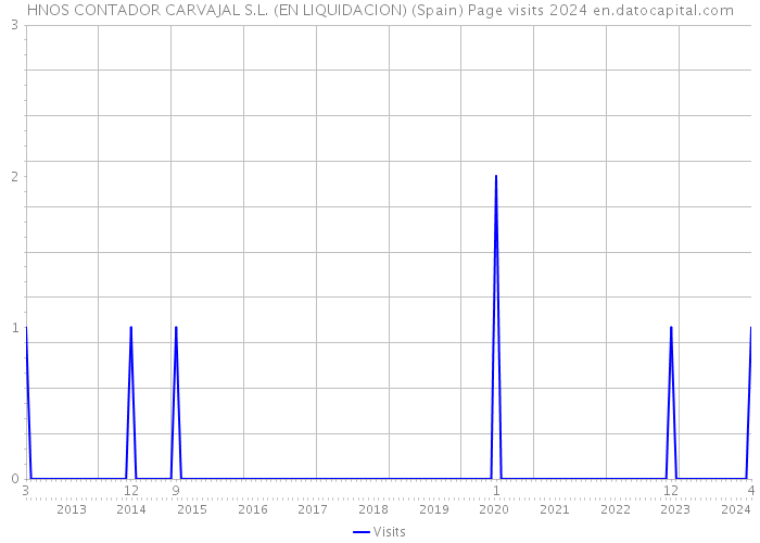 HNOS CONTADOR CARVAJAL S.L. (EN LIQUIDACION) (Spain) Page visits 2024 