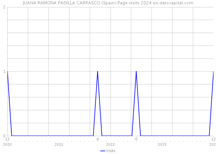 JUANA RAMONA PADILLA CARRASCO (Spain) Page visits 2024 