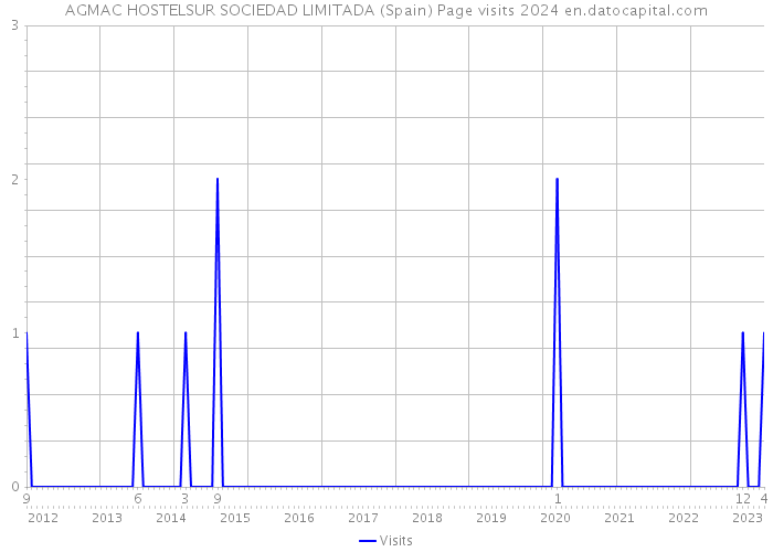 AGMAC HOSTELSUR SOCIEDAD LIMITADA (Spain) Page visits 2024 
