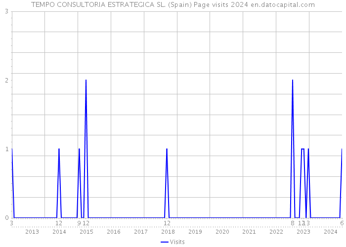 TEMPO CONSULTORIA ESTRATEGICA SL. (Spain) Page visits 2024 