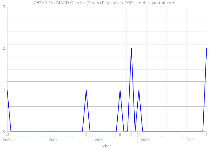 CESAR PAUMARD OLIVAN (Spain) Page visits 2024 
