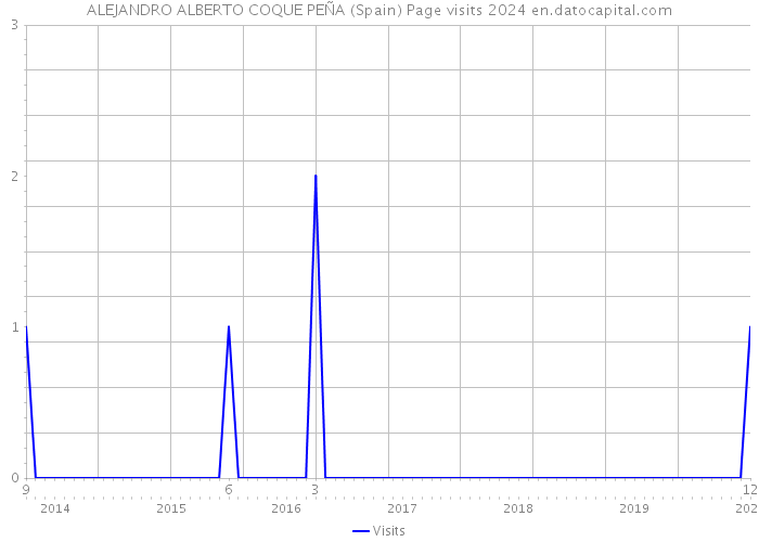 ALEJANDRO ALBERTO COQUE PEÑA (Spain) Page visits 2024 