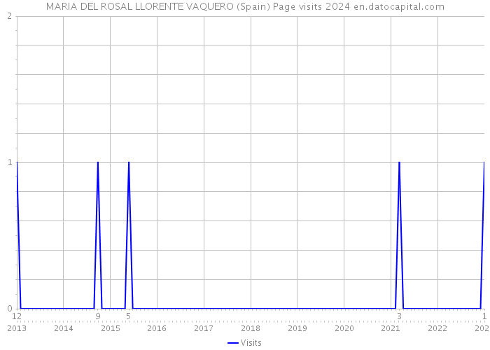 MARIA DEL ROSAL LLORENTE VAQUERO (Spain) Page visits 2024 