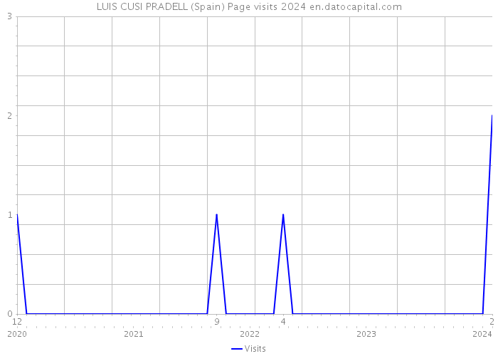 LUIS CUSI PRADELL (Spain) Page visits 2024 