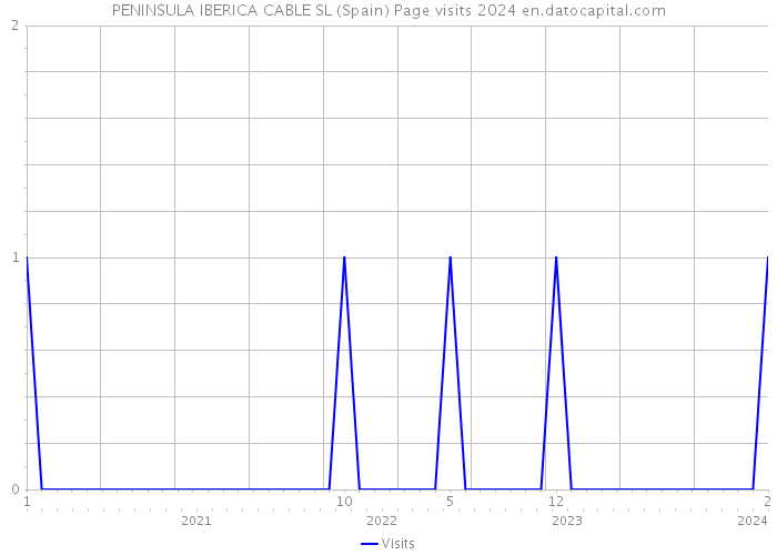 PENINSULA IBERICA CABLE SL (Spain) Page visits 2024 