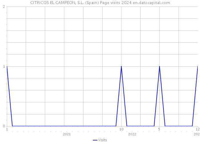 CITRICOS EL CAMPEON, S.L. (Spain) Page visits 2024 