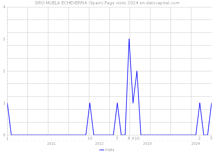 SIRO MUELA ECHEVERRIA (Spain) Page visits 2024 