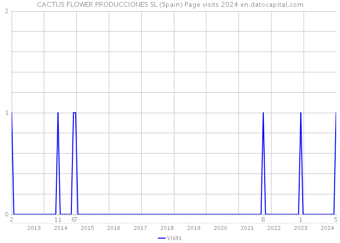 CACTUS FLOWER PRODUCCIONES SL (Spain) Page visits 2024 