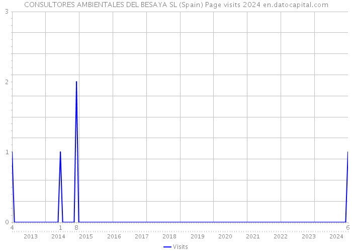 CONSULTORES AMBIENTALES DEL BESAYA SL (Spain) Page visits 2024 