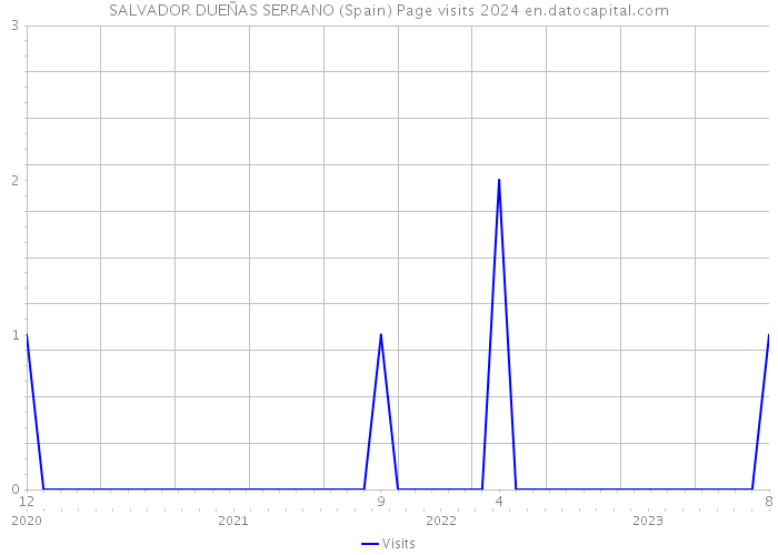 SALVADOR DUEÑAS SERRANO (Spain) Page visits 2024 