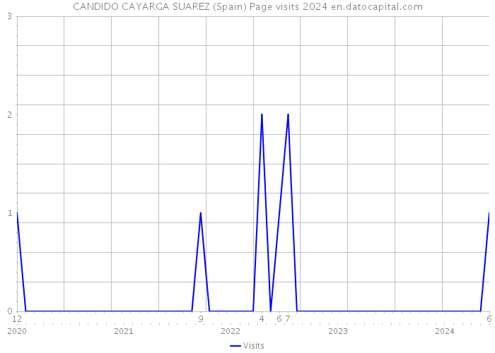 CANDIDO CAYARGA SUAREZ (Spain) Page visits 2024 