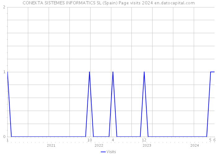 CONEKTA SISTEMES INFORMATICS SL (Spain) Page visits 2024 