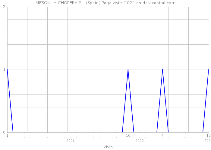 MESON LA CHOPERA SL. (Spain) Page visits 2024 