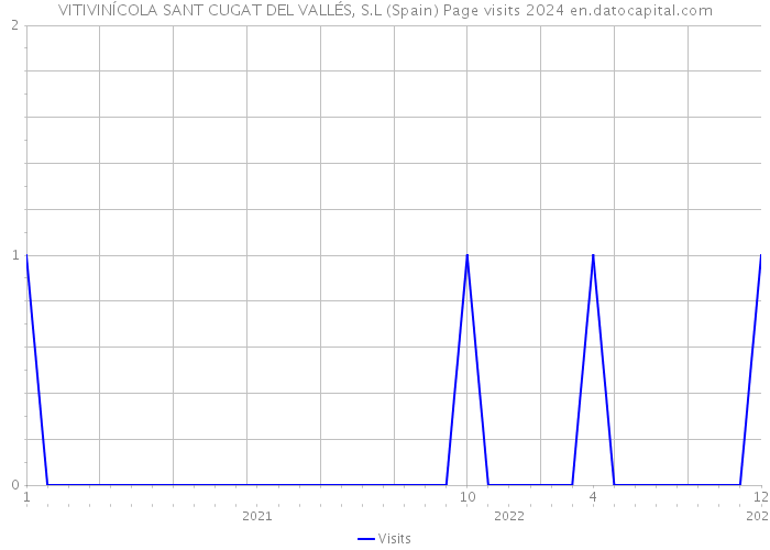 VITIVINÍCOLA SANT CUGAT DEL VALLÉS, S.L (Spain) Page visits 2024 