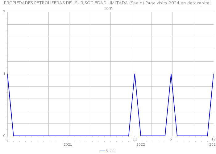 PROPIEDADES PETROLIFERAS DEL SUR SOCIEDAD LIMITADA (Spain) Page visits 2024 