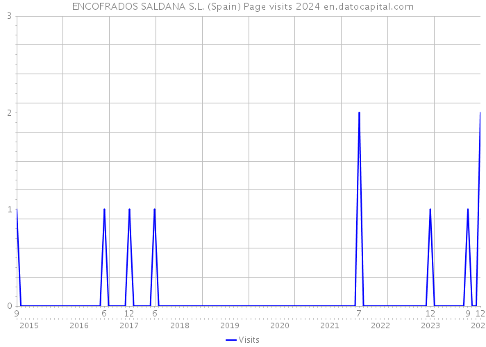ENCOFRADOS SALDANA S.L. (Spain) Page visits 2024 