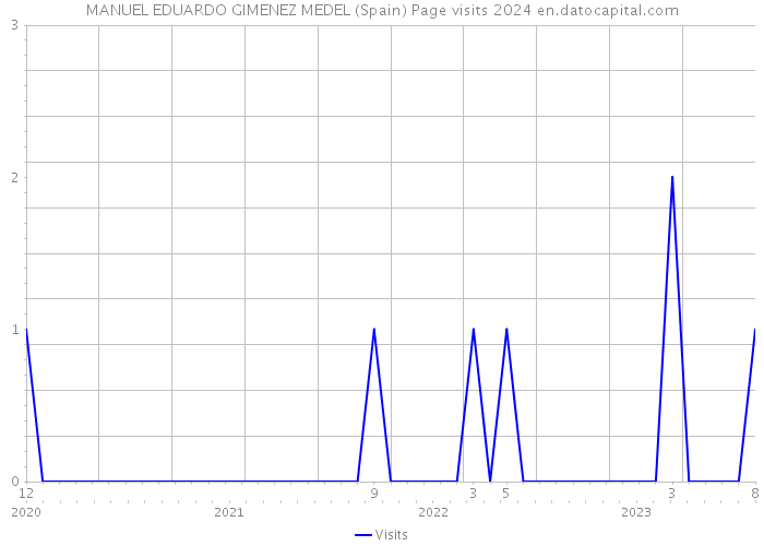 MANUEL EDUARDO GIMENEZ MEDEL (Spain) Page visits 2024 