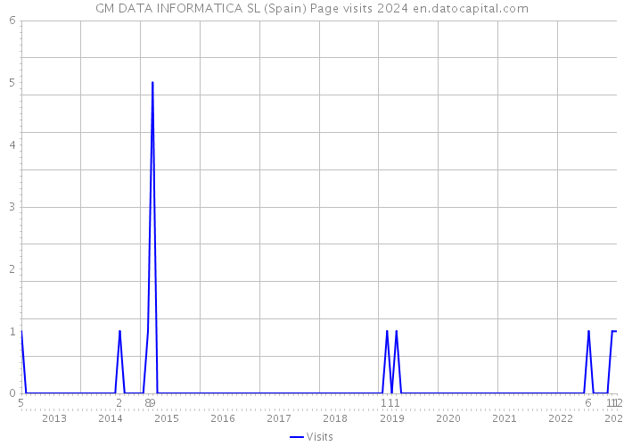 GM DATA INFORMATICA SL (Spain) Page visits 2024 