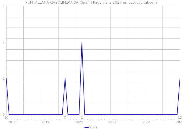 PUNTALLANA GASOLINERA SA (Spain) Page visits 2024 