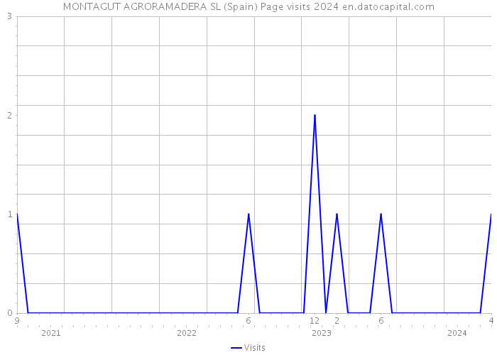 MONTAGUT AGRORAMADERA SL (Spain) Page visits 2024 