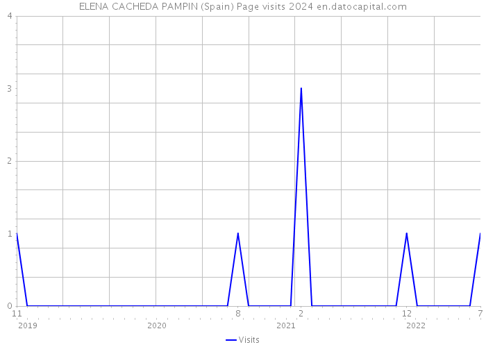 ELENA CACHEDA PAMPIN (Spain) Page visits 2024 