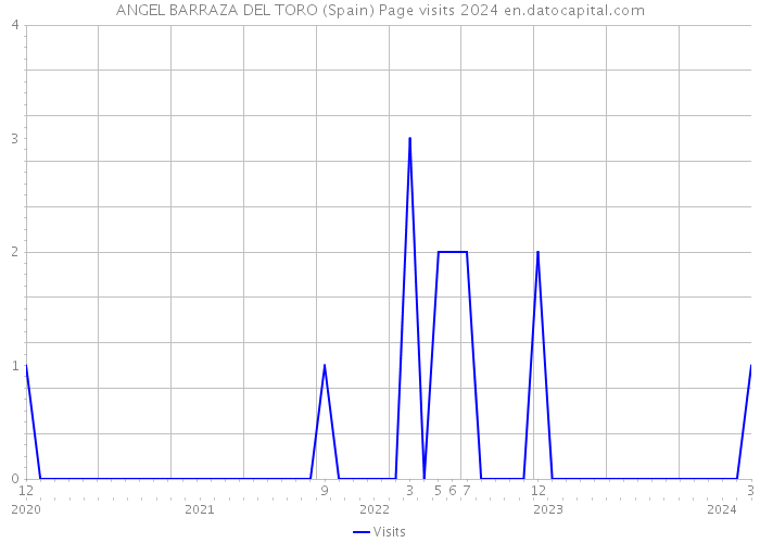 ANGEL BARRAZA DEL TORO (Spain) Page visits 2024 