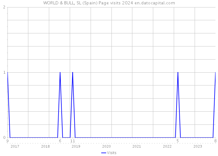WORLD & BULL, SL (Spain) Page visits 2024 
