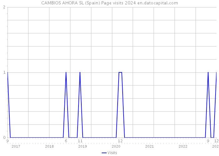 CAMBIOS AHORA SL (Spain) Page visits 2024 