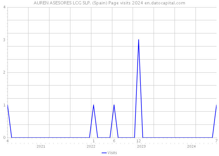 AUREN ASESORES LCG SLP. (Spain) Page visits 2024 