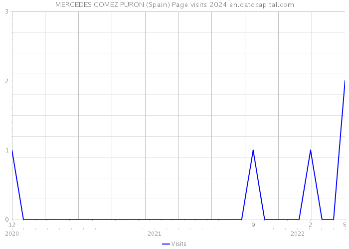 MERCEDES GOMEZ PURON (Spain) Page visits 2024 