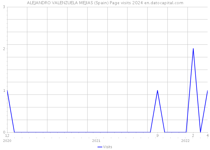 ALEJANDRO VALENZUELA MEJIAS (Spain) Page visits 2024 