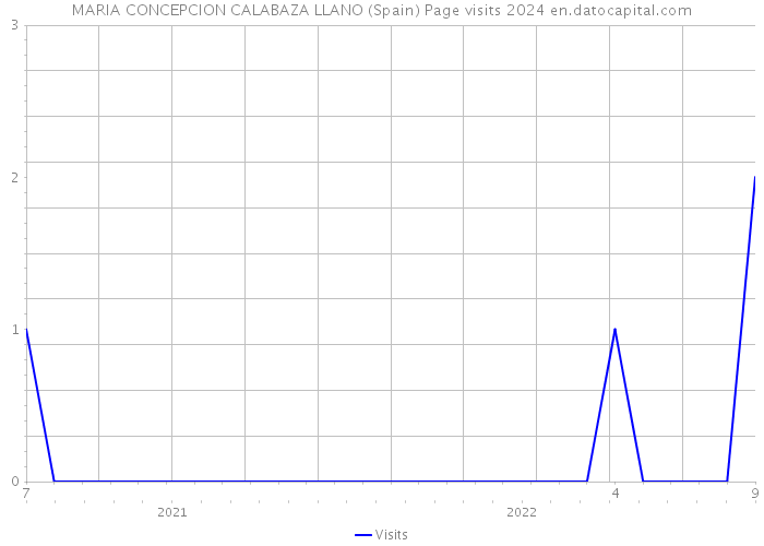 MARIA CONCEPCION CALABAZA LLANO (Spain) Page visits 2024 