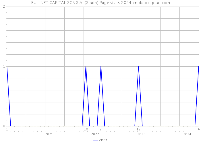 BULLNET CAPITAL SCR S.A. (Spain) Page visits 2024 