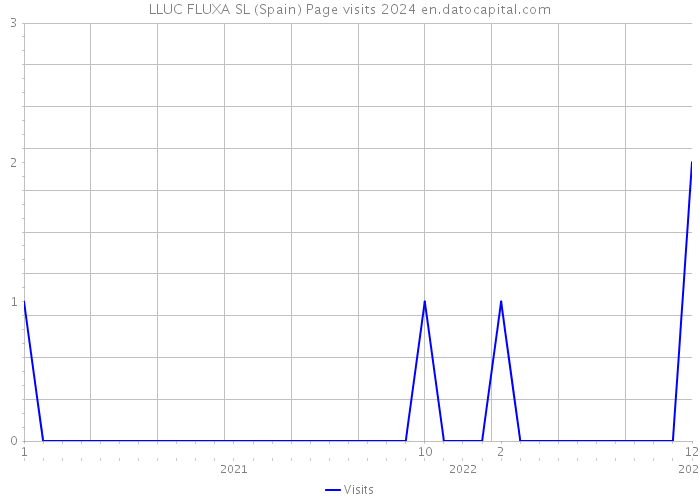 LLUC FLUXA SL (Spain) Page visits 2024 
