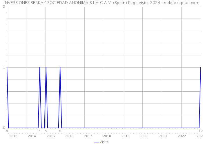 INVERSIONES BERKAY SOCIEDAD ANONIMA S I M C A V. (Spain) Page visits 2024 