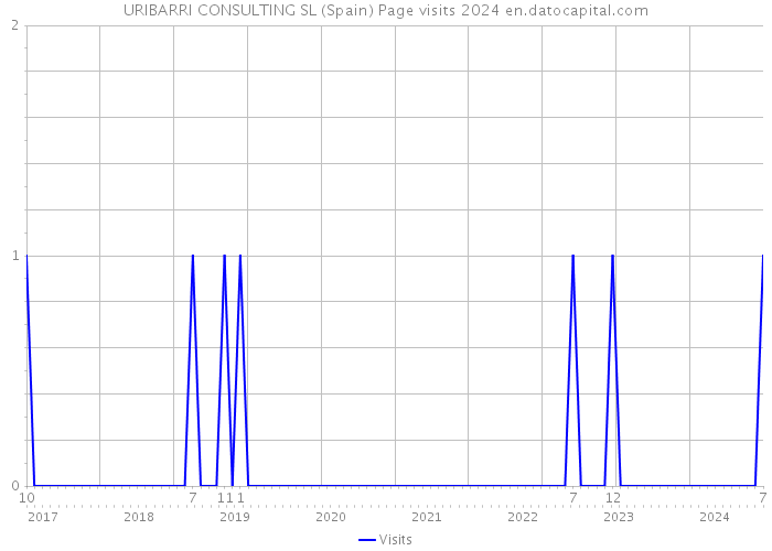 URIBARRI CONSULTING SL (Spain) Page visits 2024 