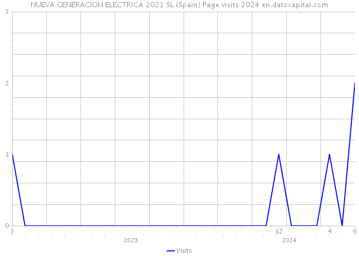 NUEVA GENERACION ELECTRICA 2021 SL (Spain) Page visits 2024 