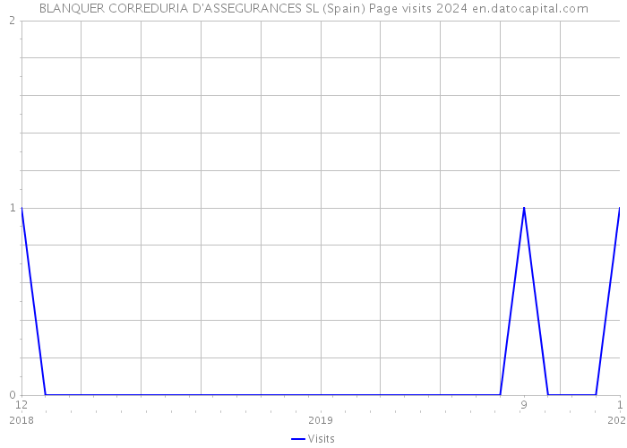 BLANQUER CORREDURIA D'ASSEGURANCES SL (Spain) Page visits 2024 