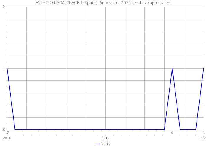ESPACIO PARA CRECER (Spain) Page visits 2024 