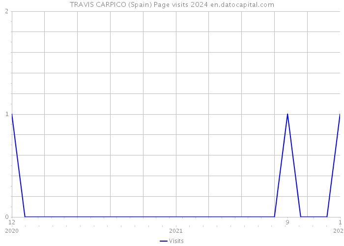 TRAVIS CARPICO (Spain) Page visits 2024 