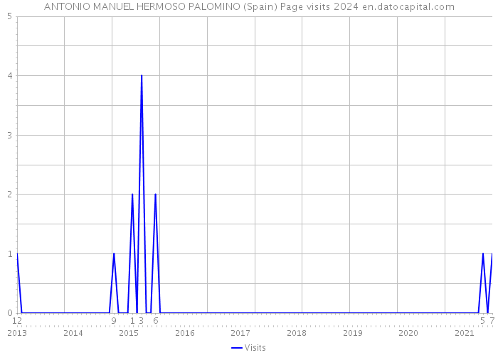 ANTONIO MANUEL HERMOSO PALOMINO (Spain) Page visits 2024 