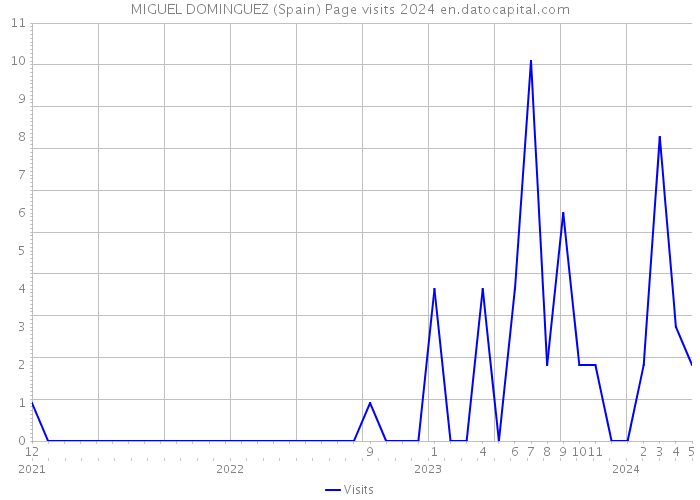 MIGUEL DOMINGUEZ (Spain) Page visits 2024 
