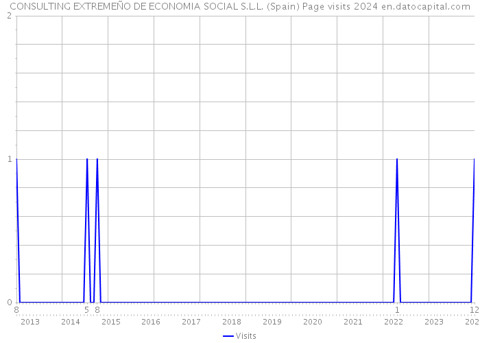 CONSULTING EXTREMEÑO DE ECONOMIA SOCIAL S.L.L. (Spain) Page visits 2024 